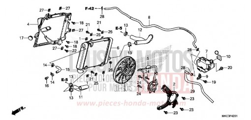 RADIATOR (L.) GL1800J de 2018